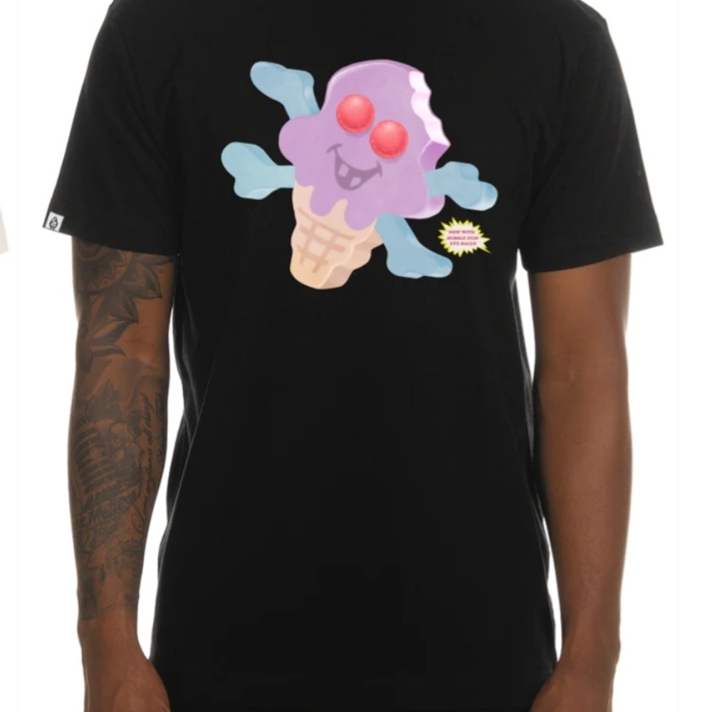 Icecream Black and Purple Short Sleeve Tee